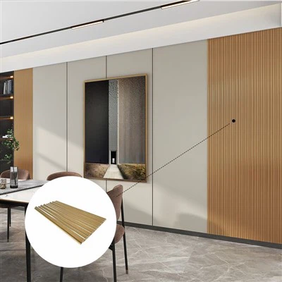 Panel Dinding Putih WPC 170*15mm Spesial Unik
