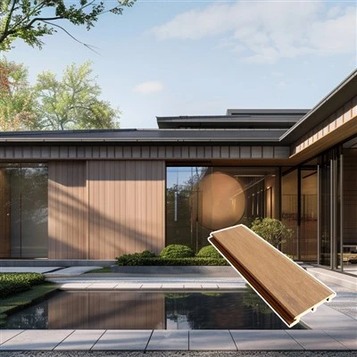 Eksterior Perumahan Villa Panel Cladding ASA WPC
