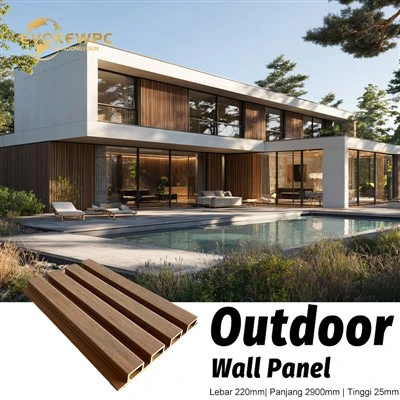 Cladding Eksterior ASA WPC Tanpa Fasad Perawatan