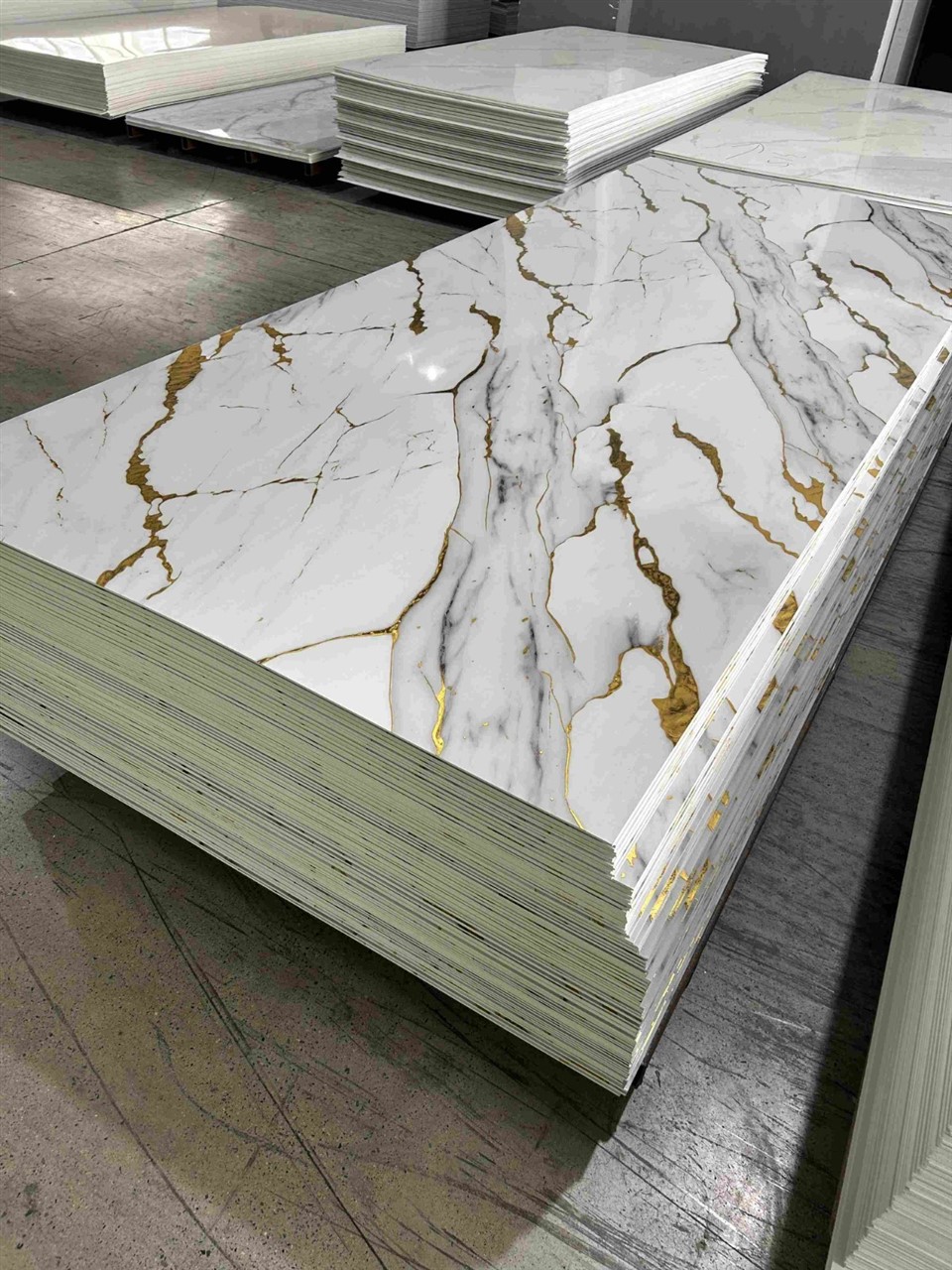 UV PVC Marble Sheet – Glossy Interior Wall Panel suppliers